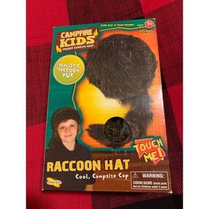 Campfire Kids Faux Raccoon Hat (EUC).
